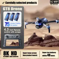 For Xiaomi GT8 Drone 4K Professional 8K Dual Camera GPS Dron Brushless Motor 5G WIFI FPV Foldable RC Quadcopter Helicopter Toys