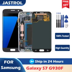5.1“ AMOLED For Samsung S7 G930F LCD Display Touch Screen Digitizer Assembly Replacement With Frame