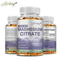 Magnesium Citrate - Supplement for Stress, Relaxation, Bone, Sleep, Heart Health, Nerve, Muscle & Metabolism
