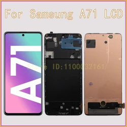 AMOLED Display For Samsung A71 LCD A715F Screen Digitizer Assembly For Samsung Galaxy A71 Display SM-A715W SM-A715F/DS LCD