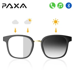 PAXA S7 PRO Smart Glasses Earphones Bluetooth V5.4 Multi-function HD Call Remote Camera Bone Conduction Music Sunglasses Headset