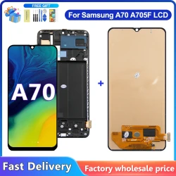 For Samsung A70 LCD Display Touch Screen Digitizer Assembly Replacement For Samsung A70 A705FN A705F LCD Screen