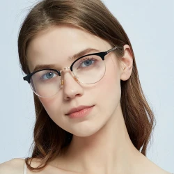 Fashion Glasses frame myopia prescription computer glasses multifocal reading glasses women bluelight blocking glasses custom
