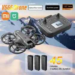 Xiaomi V666 Mini Drone 4K Professional Aerial 8k Dual Camera Intelligent obstacle avoidance  Brushless Quadcopter Kid RC Toy