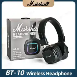 Marshall BT10 Retro Wireless Bluetooth Headphone Noise Cancelling Earphones Over Ear Foldable Stereo Sound Music Headset