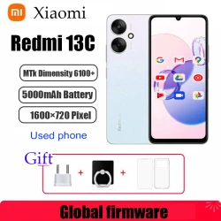 xiaomi Redmi 13C 5G smartphone Dimensity 6100+ 6.74" ultra-large Display 50MP+5MP AI Camera 18W 5000mAh Battery used phone