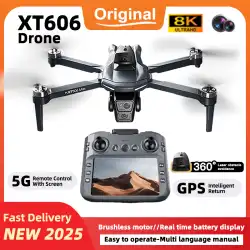 For Xiaomi XT606 GPS Drone Professional 4K 3-Axis PTZ Dual Camera Obstacle Avoidance Brushless Motor 5G WIFI RC Quadcopter Toys