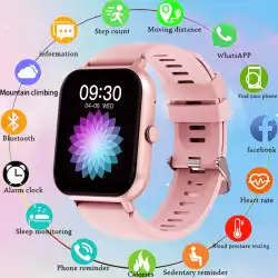 2025 Smart Watch For Women Full Touch Screen Fashion Watches Sports Fitness Tracker Clock Waterproof Smartwatch Lady Reloj Mujer