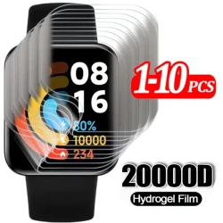 1-10pcs Hydrogel Film For Redmi Watch5 4 Watch3 2 Lite Smartwatch Soft Screen Protector Anti-Scratch Films For Redmi Watch 3 4 5