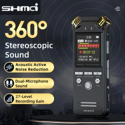 Professional Mini High Quality PCM Audio Dictaphone Dual Microphones Digital Voice-Activated USB Recorder Pen