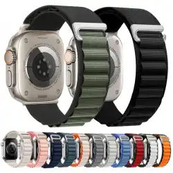 Alpine Strap for Apple Watch Ultra/3 11 10 9 8 7 Band 46mm 49mm 45mm 41mm Nylon Sports Bracelet IWatch 6 5 4 3 SE 44mm 40mm 42mm