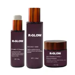 Sensitive Skin Care Set Hypoallergenic Natural Skincare Bundle with Whitening & Nourishing Moisturizing Formulas