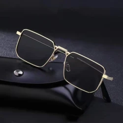 High Quality Rectangle Sunglasses Women Metal Frame Glasses Vintage Brand Square Sun Glasses for Men Shades Female Eyewear