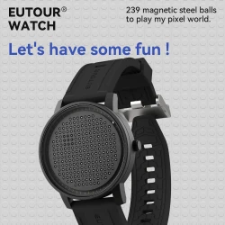 EUTOUR 2025 new magnetic fashion casual quartz watch simple men's watches silicone strap unisex watches