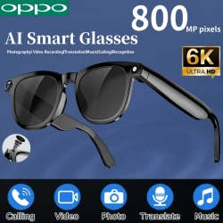 OPPO 6K HD AI Smart Glasses Photochromic Multifunction Bluetooth Calling Voice Assistant Music Player Translate Camera Glasses
