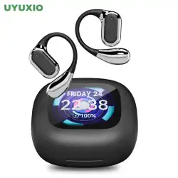 UYUXIO AI Translating Earphone OWS Real Time Translation Earbuds with 144 Languages Ear Buds with LCD Touch Screen Headphone