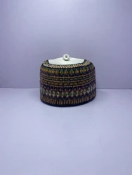 Maiduguri – Hausa/Fulani Cap, Kufi, Handwoven Cap, Zawa