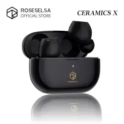 ROSESELSA CERAMICS X True Wireless Stereo Earbuds, ANC Headphones 4 HD Mics, IP54, Anti-Wind Earphones, LDAC, 40H Game Mode
