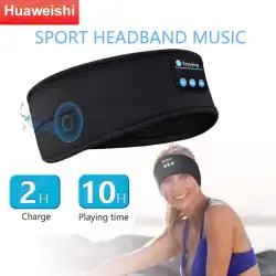 NEW huawweishi Bluetooth Earphones Sports Sleeping Headband Elastic Wireless Headphones Music Eye Mask Wireless Headset Headband