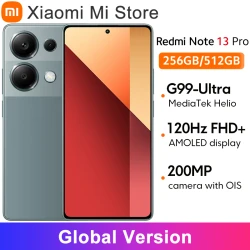 Global Version Xiaomi Redmi Note 13 Pro MediaTek Helio G99-Ultra 200MP OIS Camera 67W Turbo Charging 6.67" AMOLED display NFC