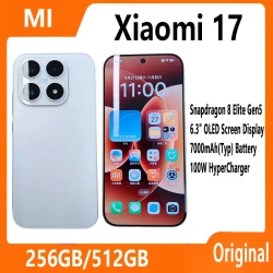 Xiaomi 17 China version Smartphone 6.3" Display Snapdragon 8 Elite Gen5 7000mAh Battery 100W Hyper Charge