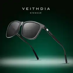 VEITHDIA Brand Sunglasses Unisex Retro Aluminum+TR90 Sunglasses Polarized Lens Vintage Eyewear Sun Glasses For Men/Women 6108