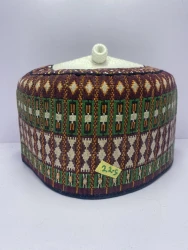 Red Legs Zawa Cap - Unique Hausa Headwear