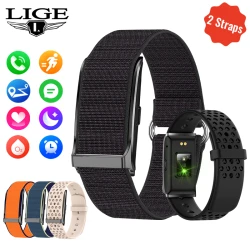 LIGE Smart Watch Men Women Fitness Smart Bracelet Sports Band Heart Rate Blood Pressure Monitor Waterproof Multifunction Watches