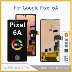 OLED Pixel 6A Display Screen Assembly for Google Pixel 6a GX7AS GB62Z G1AZG GB17L Lcd Display Digital Touch Screen with Frame