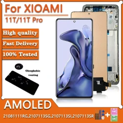 6.67"AMOLED 120Hz For Xiaomi Mi 11T 21081111RG lcd Display Touch Panel Screen Digitizer For Xiaomi 11T Pro 2107113SG Display