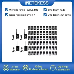 Retekess T130P T131P Wireless Tour Guide System Wireless Audio system Whisper System for Churches For Travel Museum Teaching