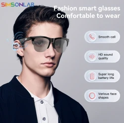 New Smart Glasses AI Translation Anti-UV BT Call HIFI Music Headphones Outdoor Sports Fashion Sunglasses Lens For Women Men Gift