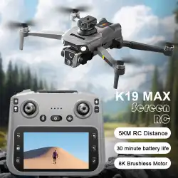 2025 K19 MAX Drone GPS Return With Screen Aerial Photography Aircraft Brushless Airdrop Remote Control Aircraft Quadcopter Toy