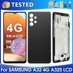 A32 4G For Samsung Tested A325 A325F A325F/DS A325M A325N LCD Display Touch Screen Digitizer Assembly Replacement