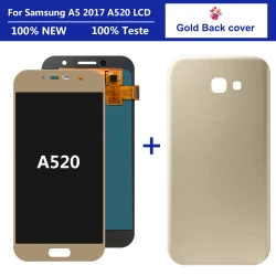 100% Tested 5.0" Super AMOLED LCD For SAMSUNG A5 2017 A520 A520F SM-A520F LCD Display Touch Screen Digitizer Assembly