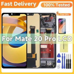 Tested For Huawei Mate 20 Pro Lcd Display Touch Screen With Frame For Huawei Mate 20Pro Digitizer Assembly Replacement